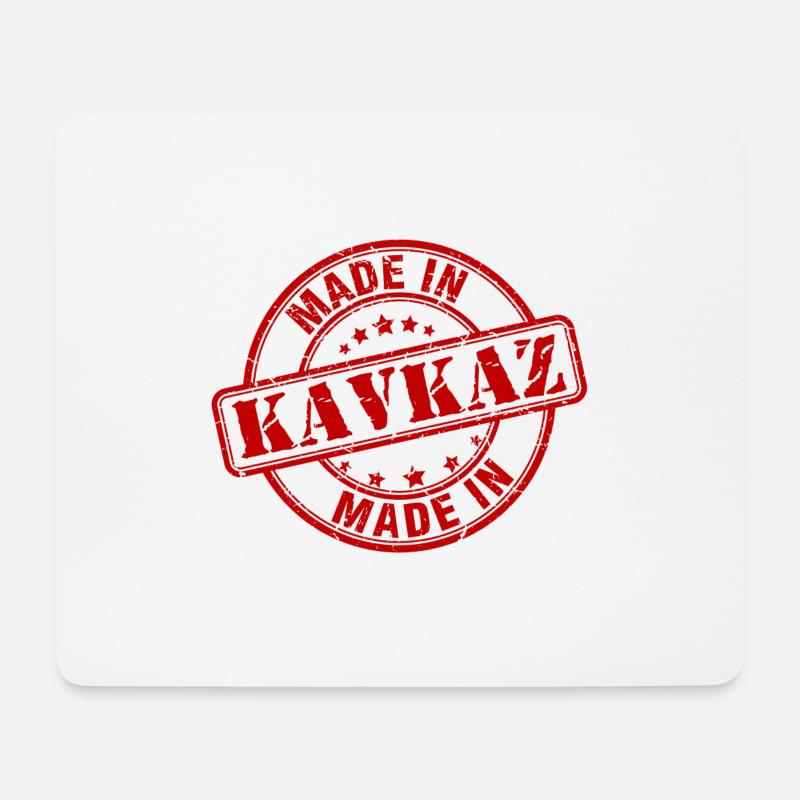 MADE IN KAVKAZ - Mouse Pad (horizontal) - white