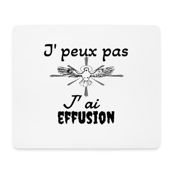 Je peux pas j ai effusion onction divine - Tapis de souris (format paysage) - blanc - Devant