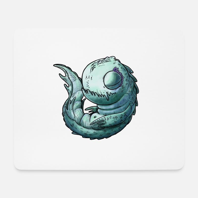 Baby Leviathan - Mousepad (Querformat) - Weiß