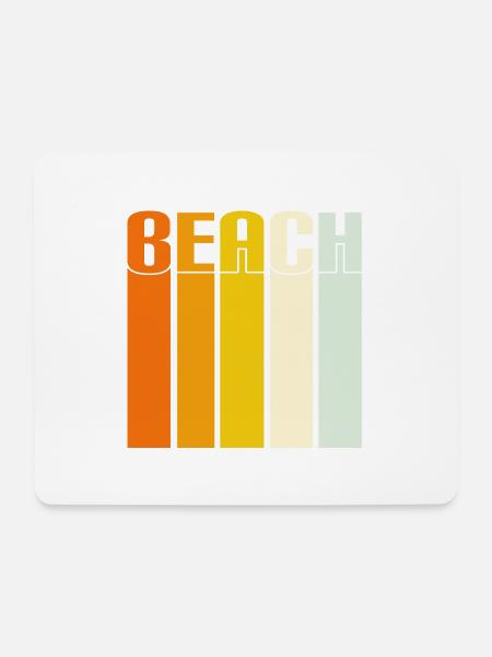 Beach - Mousepad (Querformat) - Weiß