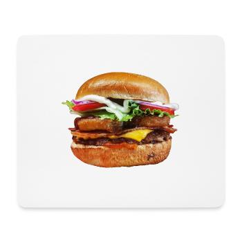 Burger - Tapis de souris (format paysage) - blanc - Devant