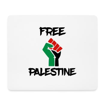 free palestine palestine fist fist - Mouse Pad (horizontal) - white - Front