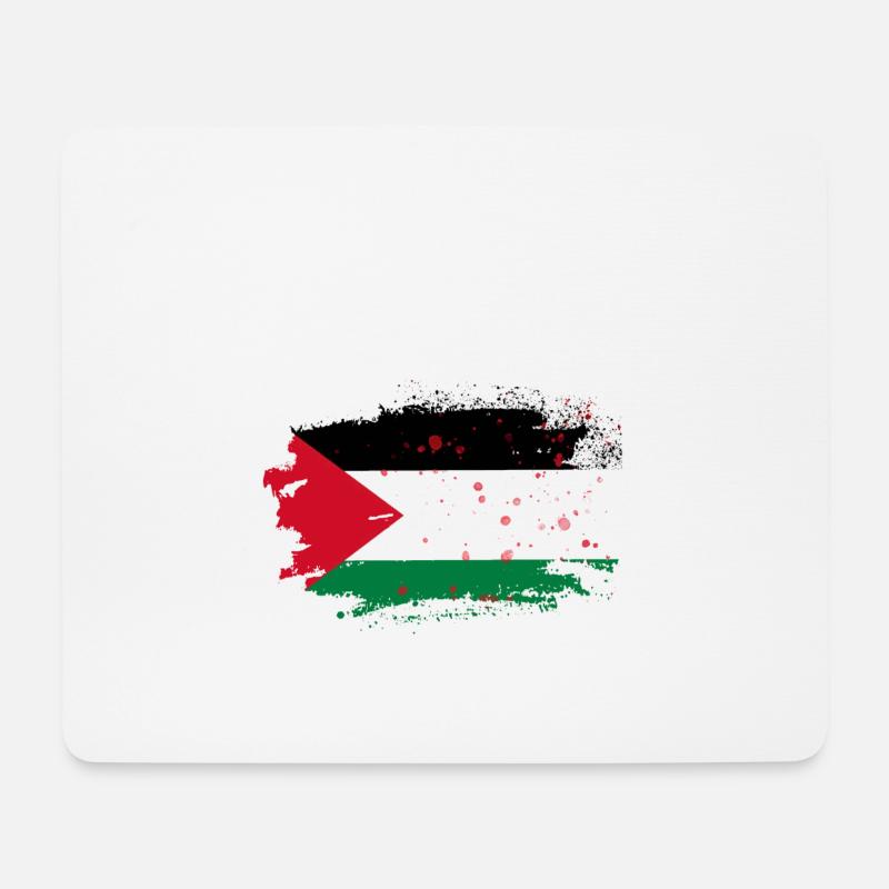 Free Palestine - Mouse Pad (horizontal) - white