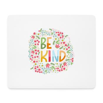 Seien Sie art Hand mit Blumen zu schreiben - Mousepad (Querformat) - Weiß - Vorne
