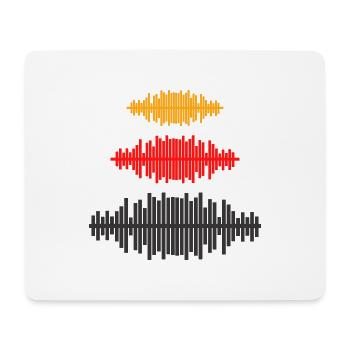 ondes électromagnétiques cadeau homme femme fête - Tapis de souris (format paysage) - blanc - Devant
