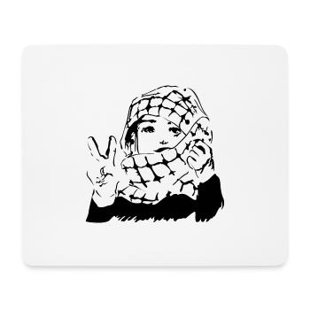 free palestine - Mouse Pad (horizontal) - white - Front