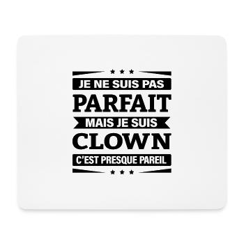 JE SUIS CLOWN - Tapis de souris (format paysage) - blanc - Devant