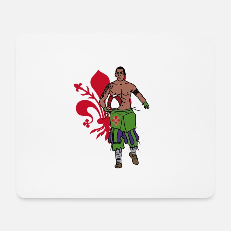 Verdi Fußball Florentiner - Mousepad (Querformat) - Weiß