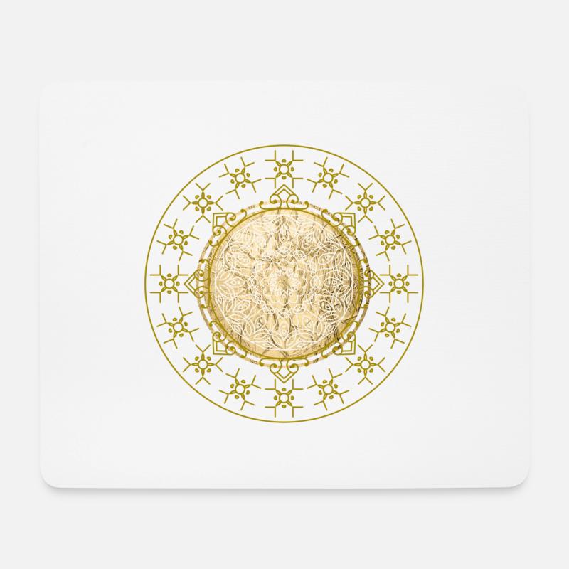mandala buddhismus spiritualität - Mousepad (Querformat) - Weiß