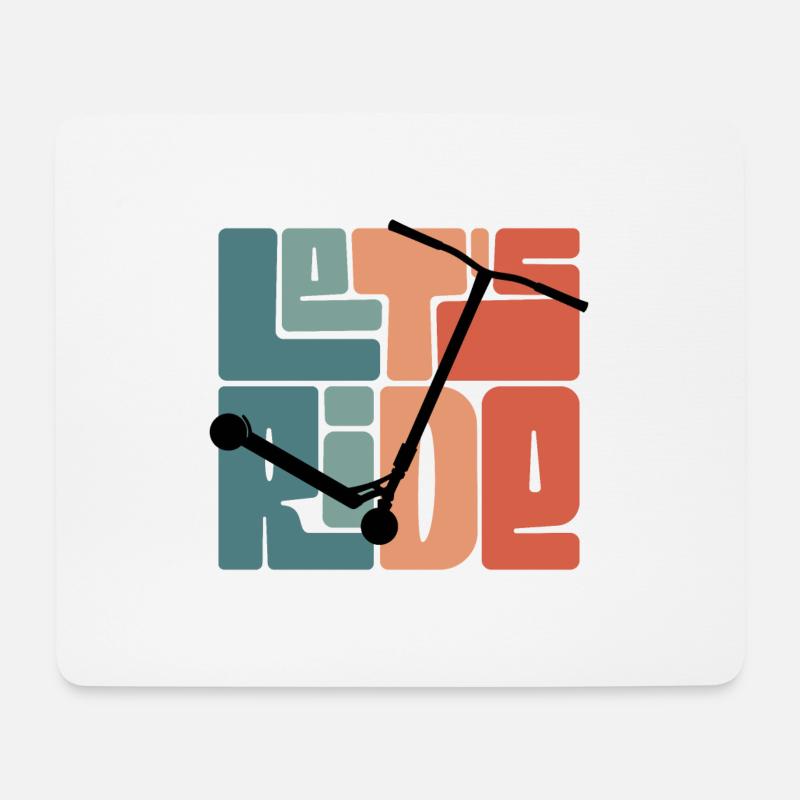 Let es ride - Mousepad (Querformat) - Weiß