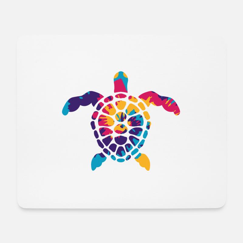 Hawaiian Turtle - Mouse Pad (horizontal) - white