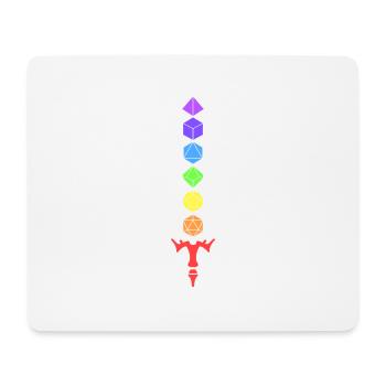 Rainbow sword in role-playing game - Mouse Pad (horizontal) - white - Front