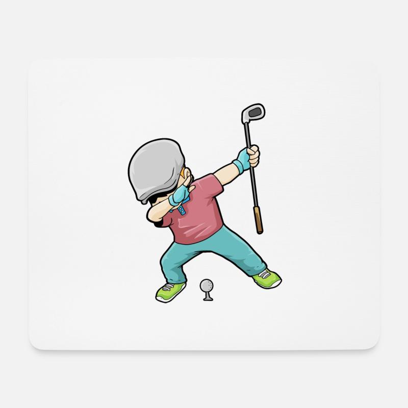Dab Golf Tupfen Golf Golf Golfer - Mousepad (Querformat) - Weiß