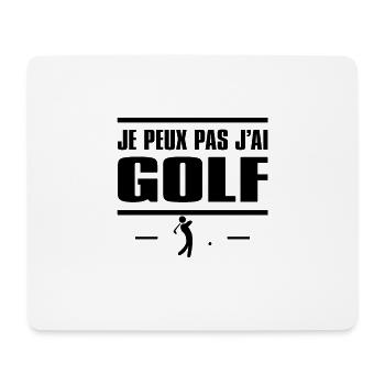 JE PEUX PAS J'AI GOLF - Tapis de souris (format paysage) - blanc - Devant