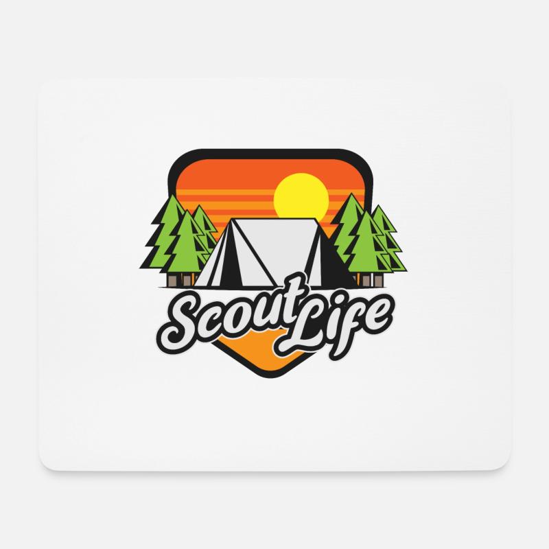 Scout Life Scouting Lovers Hiking Camping - Mouse Pad (horizontal) - white