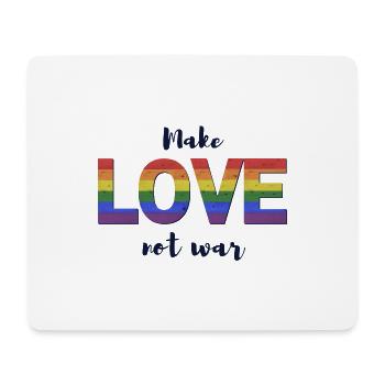 Make Love Not War Pride édition 2021 - Tapis de souris (format paysage) - blanc - Devant
