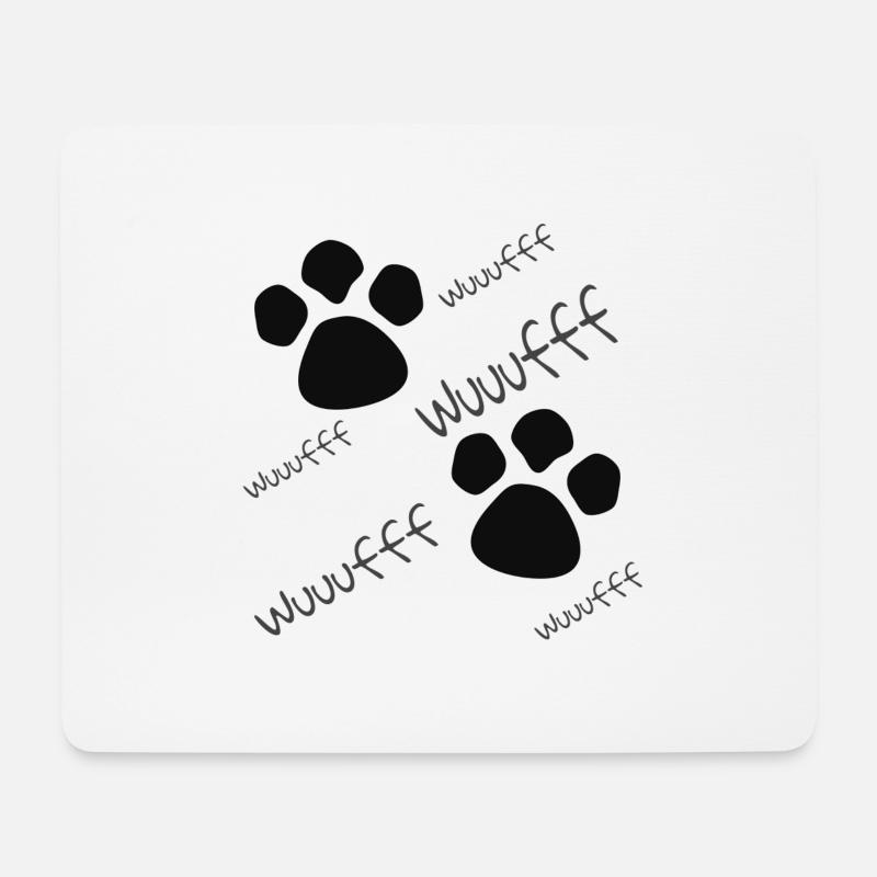 Hunde Pfoten Mädchen jungen und Baby Pullover - Mousepad (Querformat) - Weiß