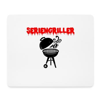 seriengriller grill grillen griller - Mousepad (Querformat) - Weiß - Vorne