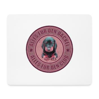 Dackel - Dachshund - Alles für den Dackel - Mousepad (Querformat) - Weiß - Vorne