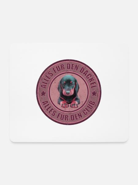 Dackel - Dachshund - Alles für den Dackel - Mousepad (Querformat) - Weiß