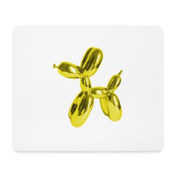 Ballon Gelb Hund | Hundeliebhaber Hundebesitzer - Mousepad (Querformat) - Weiß - Vorne