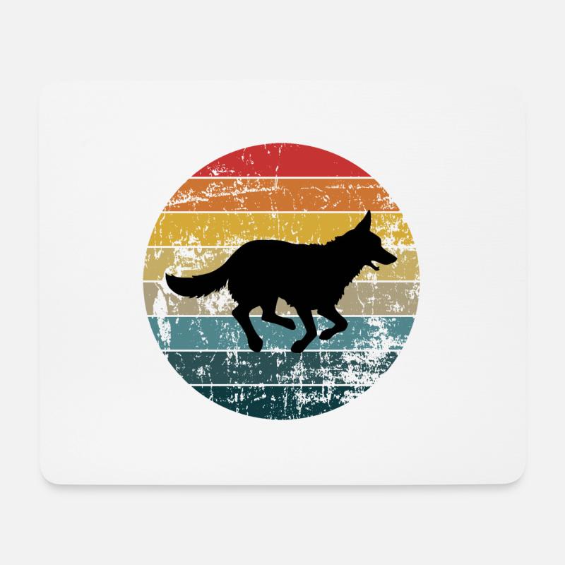 German Shepherd - Mouse Pad (horizontal) - white