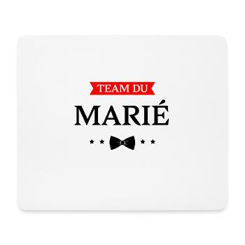 TEAM DU MARIÉ - Tapis de souris (format paysage) - blanc - Devant