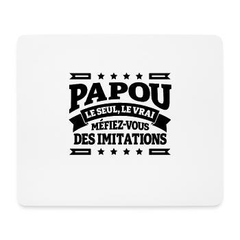 PAPOU LE SEUL LE VRAI - Tapis de souris (format paysage) - blanc - Devant