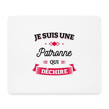PATRONNE QUI DÉCHIRE - Tapis de souris (format paysage) - blanc - Devant