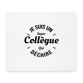 COLLÈGUE QUI DÉCHIRE - Tapis de souris (format paysage) - blanc - Devant