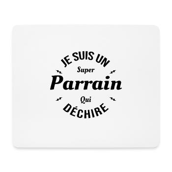 PARRAIN QUI DÉCHIRE - Tapis de souris (format paysage) - blanc - Devant