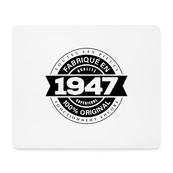 FABRIQUÉ EN 1947 - Tapis de souris (format paysage) - blanc - Devant