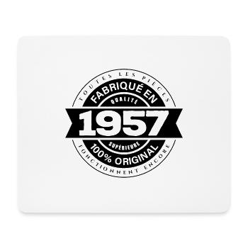FABRIQUÉ EN 1957 - Tapis de souris (format paysage) - blanc - Devant