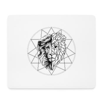 Geometric lion - Mouse Pad (horizontal) - white - Front