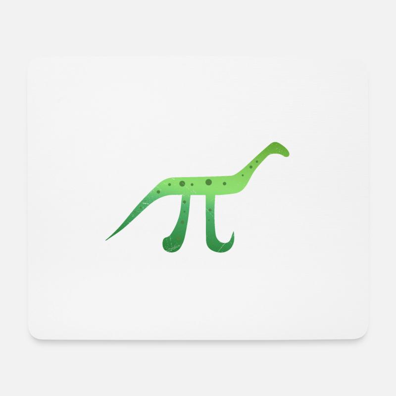 Mathe-Symbol Pinosaurus Pi Dinosaurier Geschenk - Mousepad (Querformat) - Weiß
