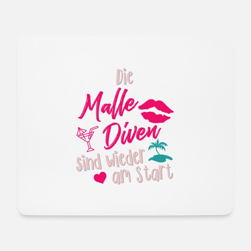 Die Malle Diven sind wieder am Start Mallorca 2021 - Mousepad (Querformat) - Weiß