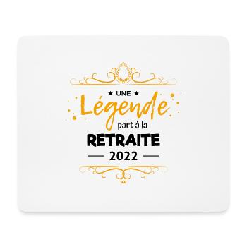UNE LÉGENDE PART À LA RETRAITE - 2022 - Tapis de souris (format paysage) - blanc - Devant