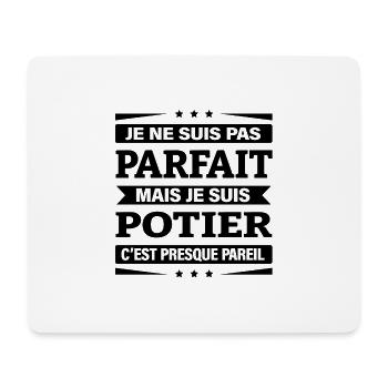 JE SUIS POTIER - Tapis de souris (format paysage) - blanc - Devant