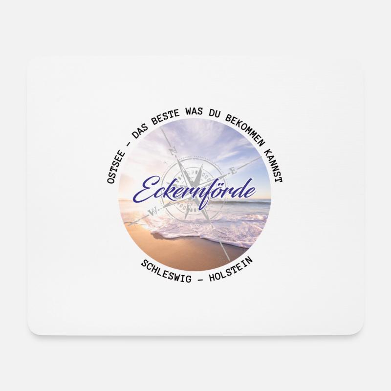 Eckernförde - Ostsee - Mousepad (Querformat) - Weiß