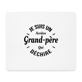 ARRIÈRE GRAND-PÈRE QUI DÉCHIRE - Tapis de souris (format paysage) - blanc - Devant