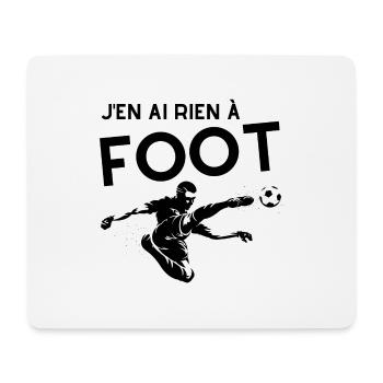 J'en ai rien à foot - Tapis de souris (format paysage) - blanc - Devant