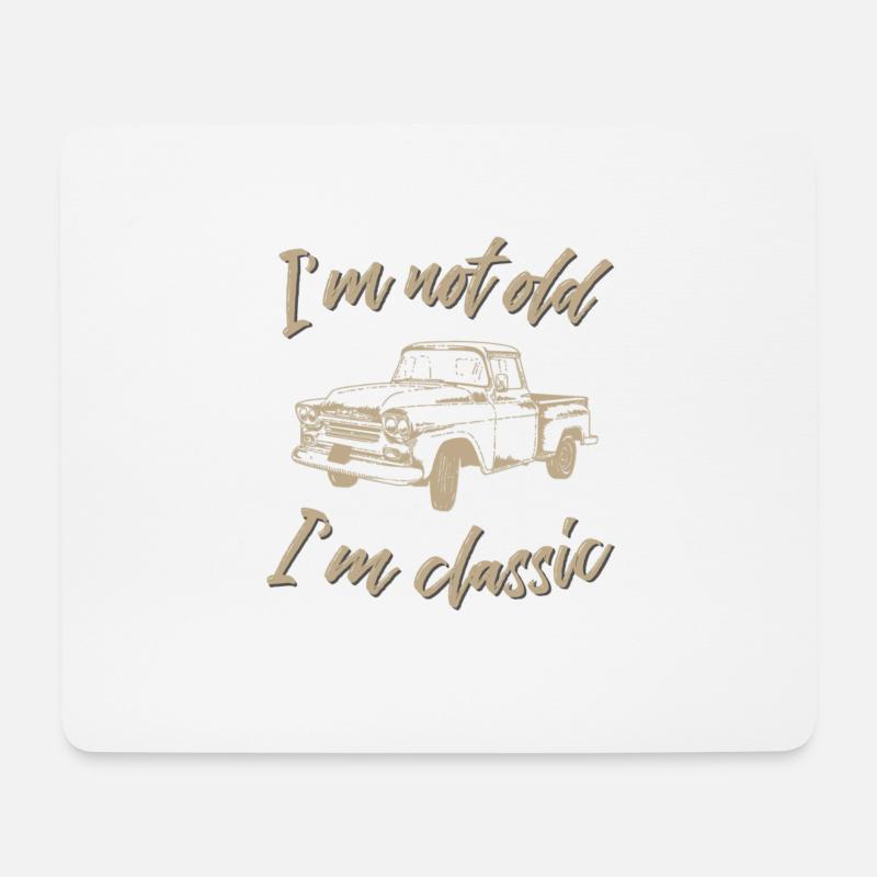 Non sono vecchio, sono un classico pick up - Tappetino per mouse (orizzontale) - bianco