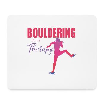 Bouldering - Mouse Pad (horizontal) - white - Front