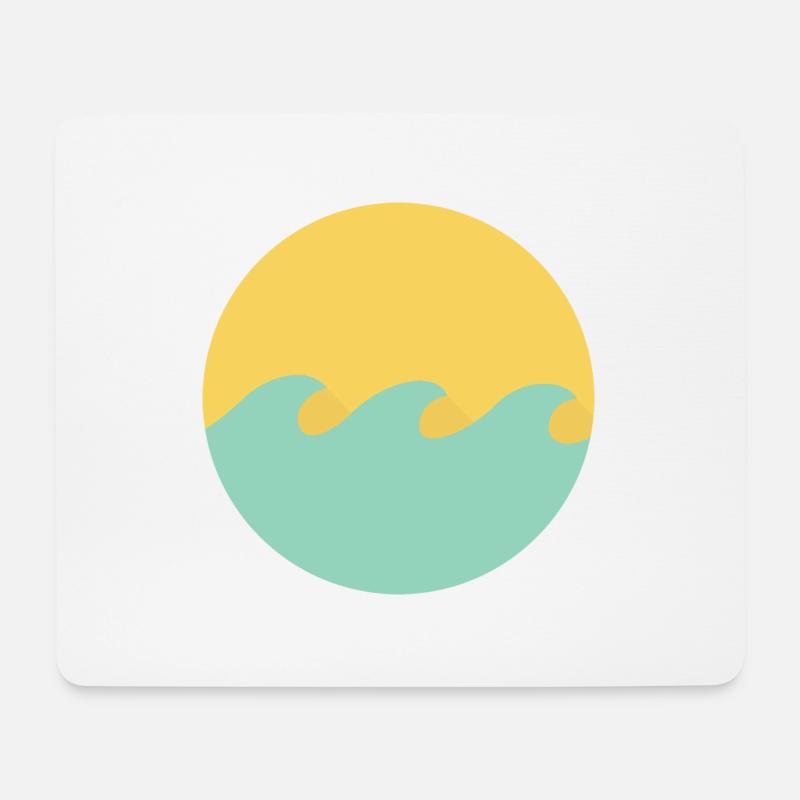 miami wave - Mouse Pad (horizontal) - white