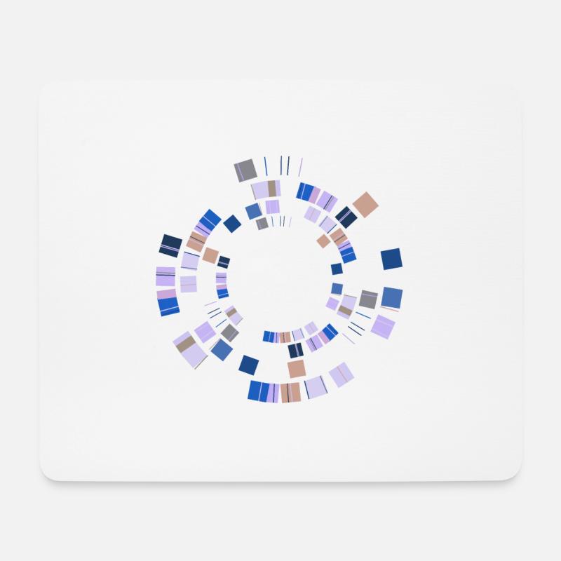 Abstract Minimal Circle - Mousepad (Querformat) - Weiß