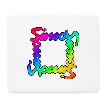SimonCircleColor - Mousepad (Querformat) - Weiß - Vorne