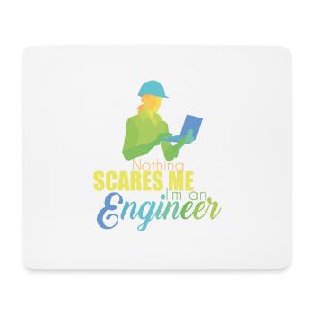 Ingenieur Engineer Techniker Elektrik Maschinenbau - Mousepad (Querformat) - Weiß - Vorne