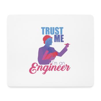Ingenieur - Mousepad (Querformat) - Weiß - Vorne