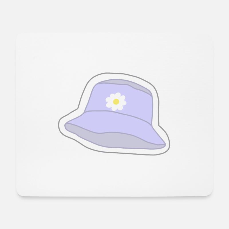 Hut - Mousepad (Querformat) - Weiß