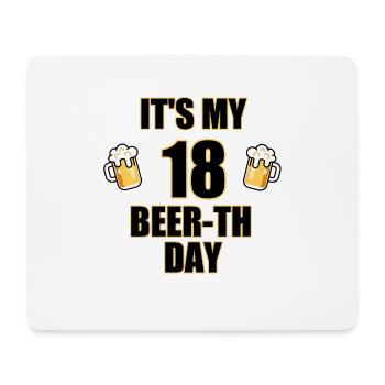 18. Geburtstag Geschenk - Mousepad (Querformat) - Weiß - Vorne